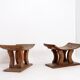 Pair of African Ashanti stools