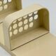 Vintage Gedy Wall Organizer with Mirror, Design Makio Hasuike 1970s