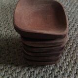 Series of 6 wooden ramekins