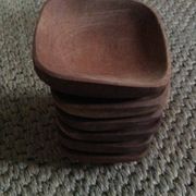 Série de 6 ramequins en bois