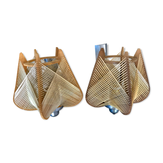 Pair scandinavian sconces