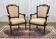 Pair of early 20th century Louis XVI armchairs in walnut