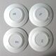 Set de 4 assiettes plates Saint Amand Hamage, modèle Caïffa