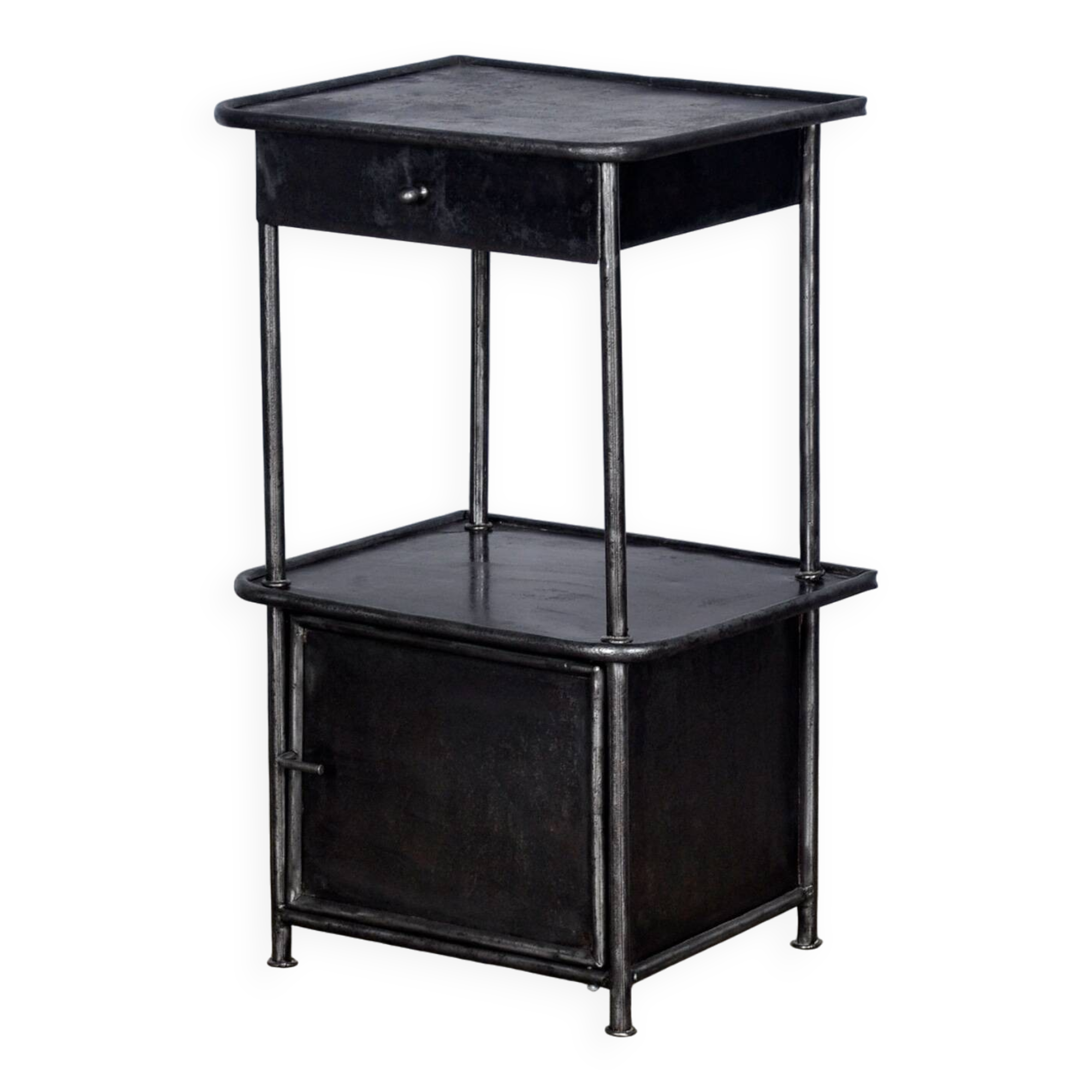 Table de nuit en fer, années 1910