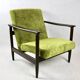 GFM-142 Armchair in Olive green attributed to Edmund Homa, 1970s - brown wood