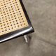 Pair of black Breuer b32 chairs and cannage