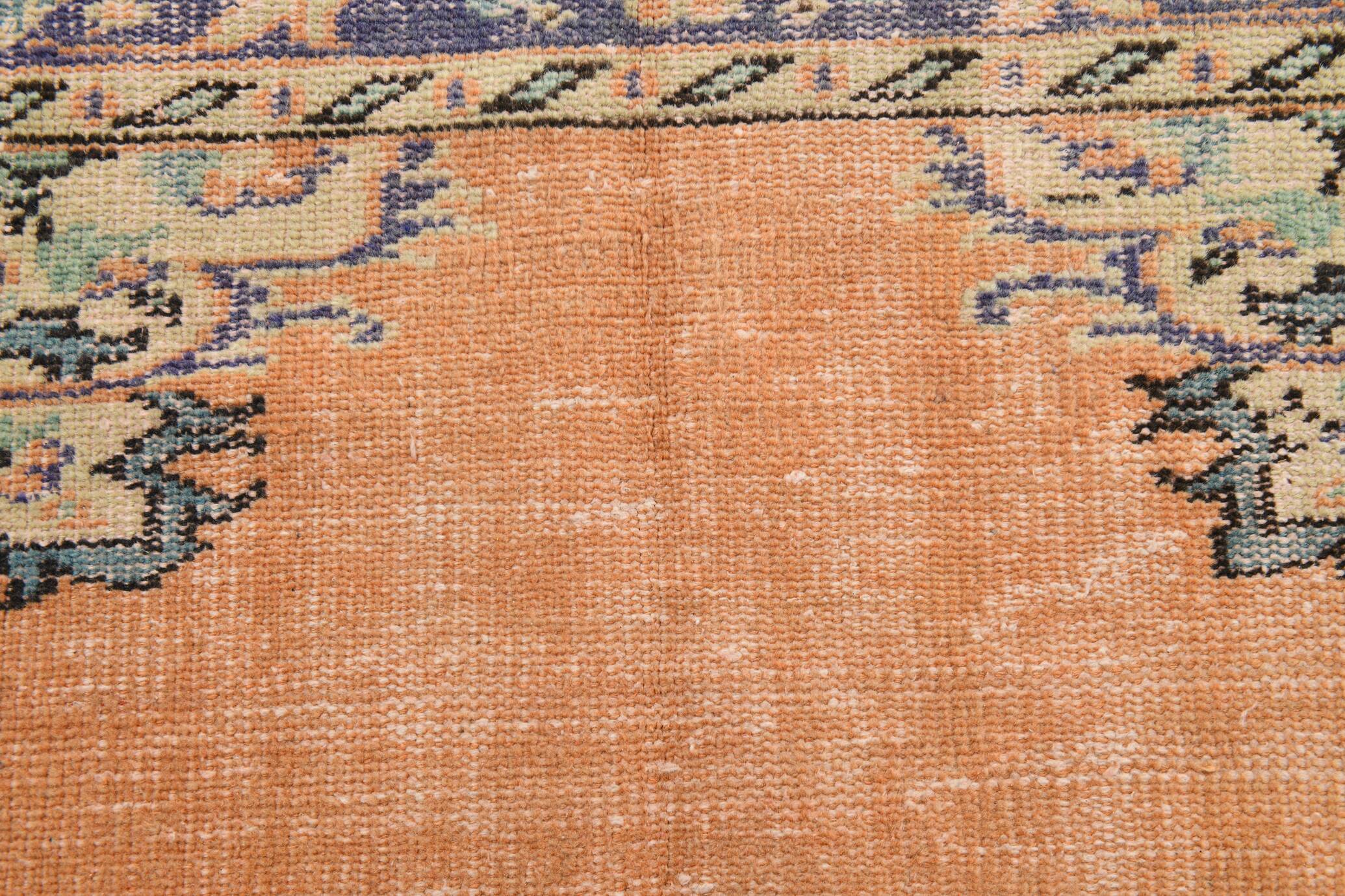 4x8 Pale Orange Classic Vintage Rug, 133x233Cm SK 2536
