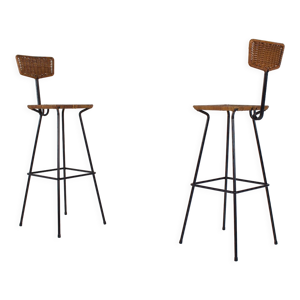 Paire de tabourets modernistes
