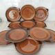 Sarreguemines / 11 earthenware fish-shaped plates