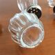 Lot of 4 Christofle crystal salerons, silver cap