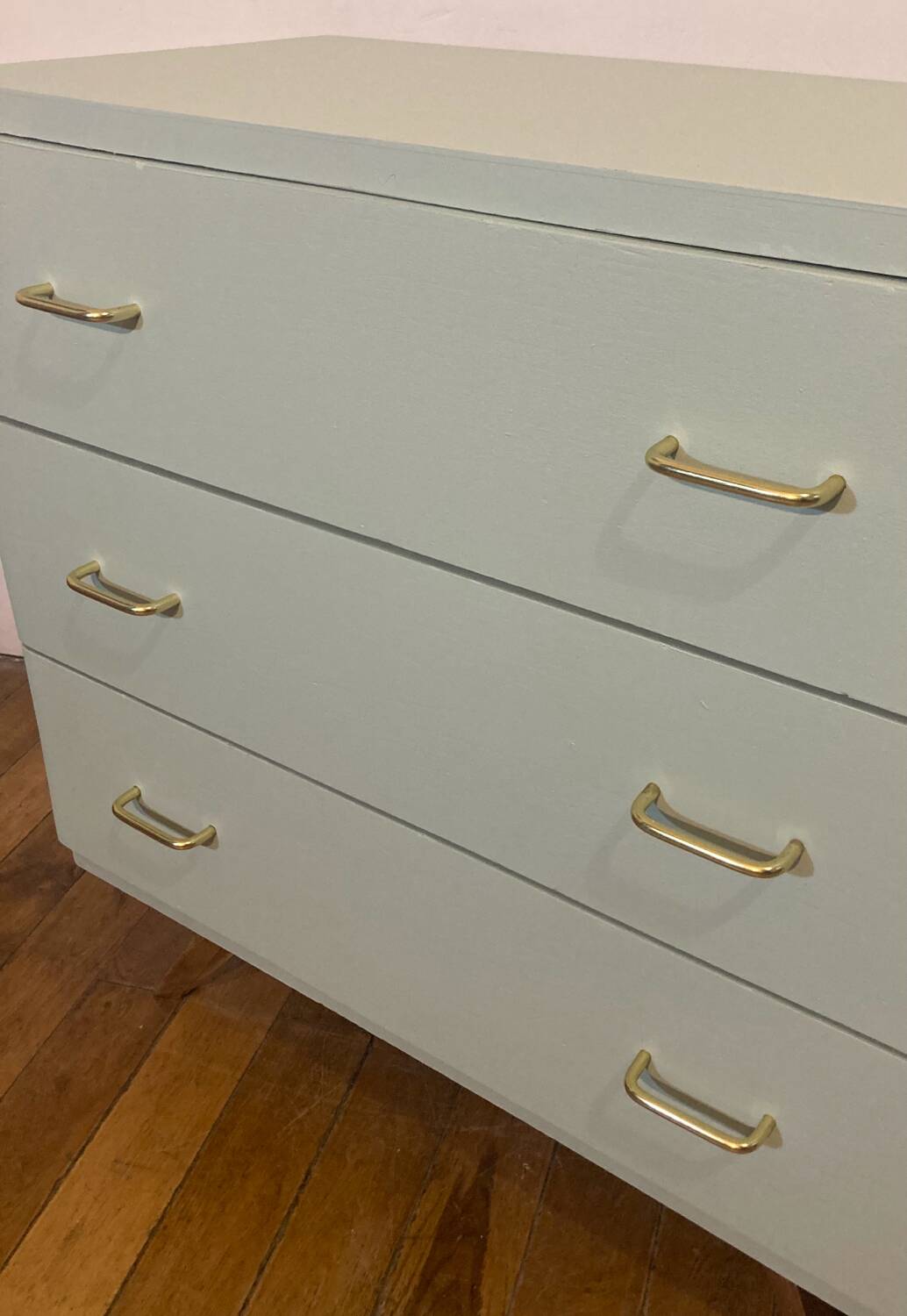 Vintage compass feet chest of drawers