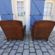 Pair of leather club chairs 30/40s