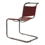 Bauhaus cognac leather chair b33 by Marcel Breuer