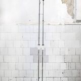 Lampada da terra regolabile Italiana due luci Anni '70