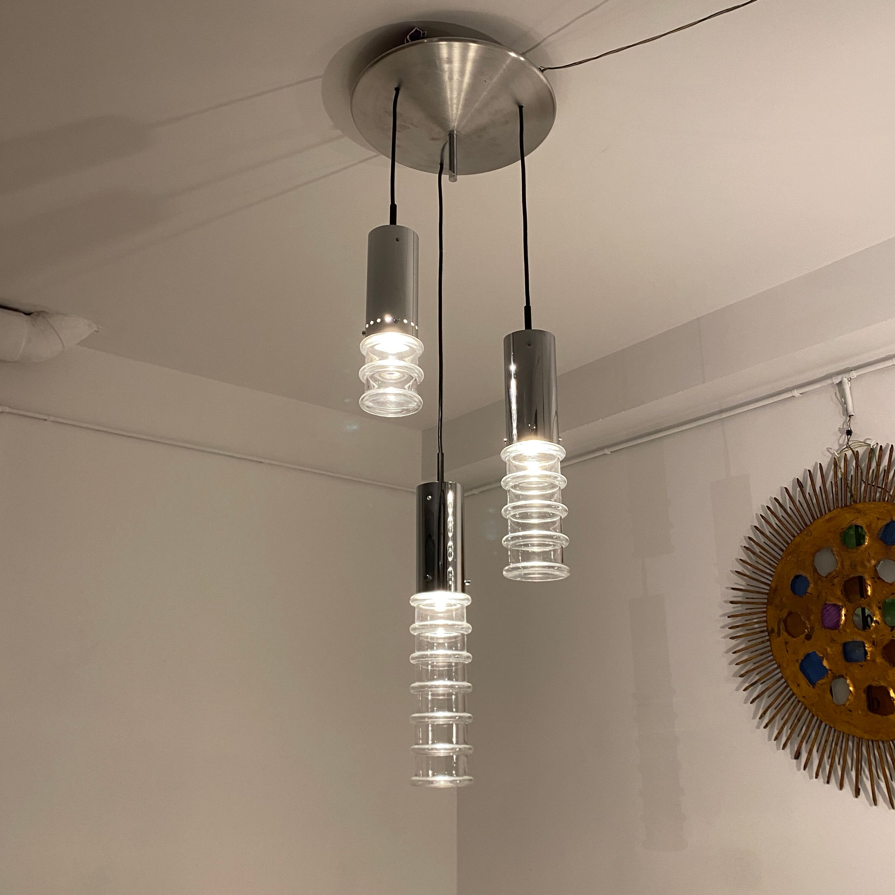 Suspension cascade 3 lights of Limburg, Germany 1960