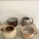 4 stoneware cups