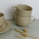 6 cups speckled sandstone