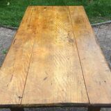 Rustic solid wood kitchen table