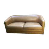 Two-seater leather sofa