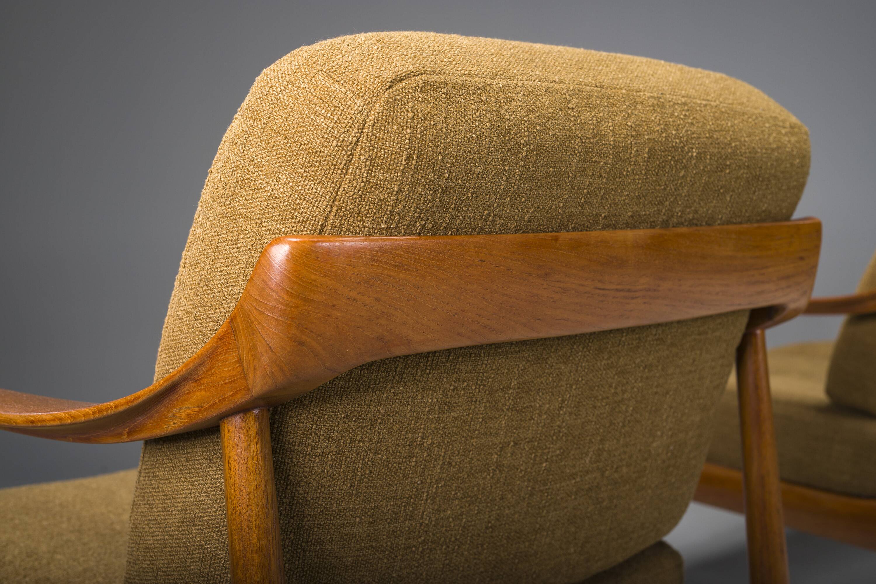Mid-Century Lounge Chairs and 3-Seater Sofa by Walter Knoll Antimott, 1960