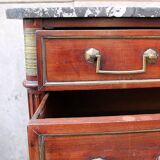 18th C. Mahogany Chest Of Drawers - Marble Top