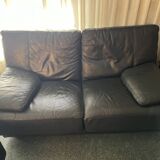 Leather sofa set