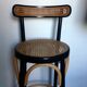 Wooden and canning bar stool