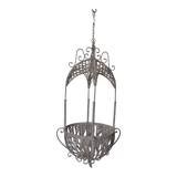 Lantern-shaped pendant lamp for iron flowers