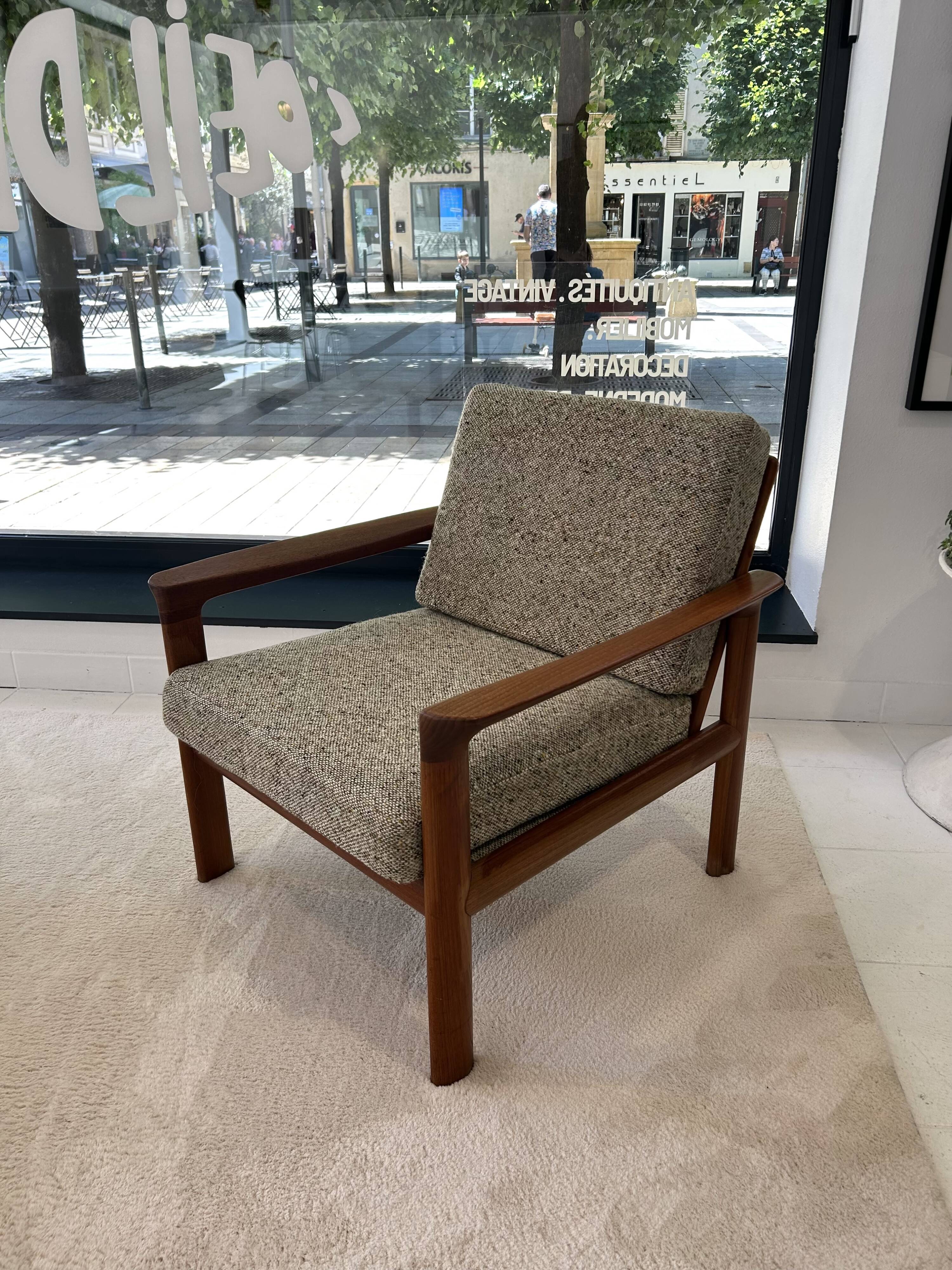 Fauteuils Danois en teck Sven Ellekaer 1960s