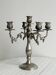 Chandelier, antique 5-branch metal candlestick.