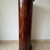 Somno “Column” or Cylindrical Cabinet, in flamed mahogany, Copenhagen, 1830-1840