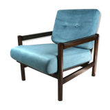 Vintage turquoise armchair, 1970s