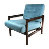 Fauteuil turquoise vintage, années 1970