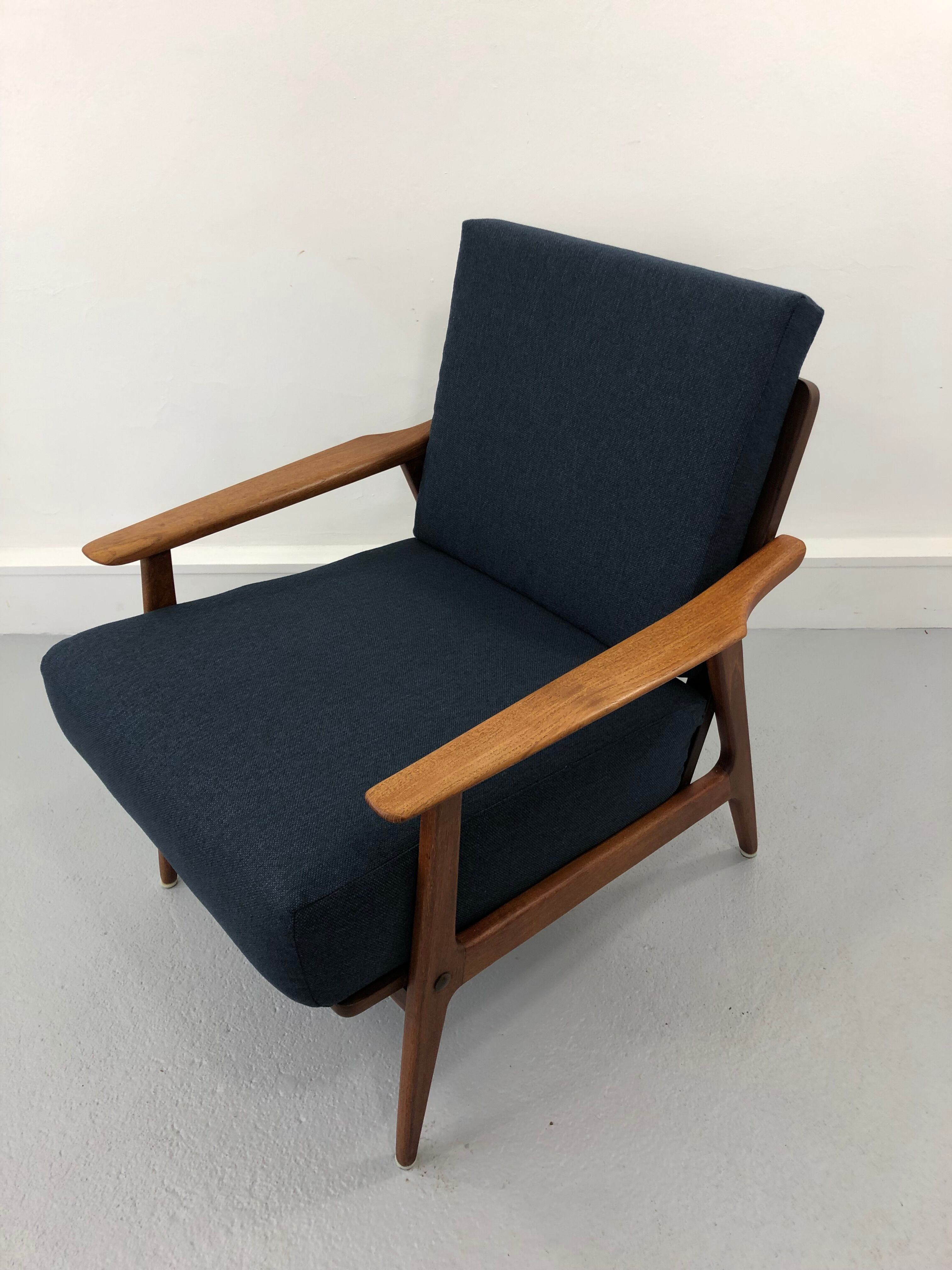 Vintage danish teak lounge chair, 1970s
