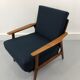 Vintage danish teak lounge chair, 1970s