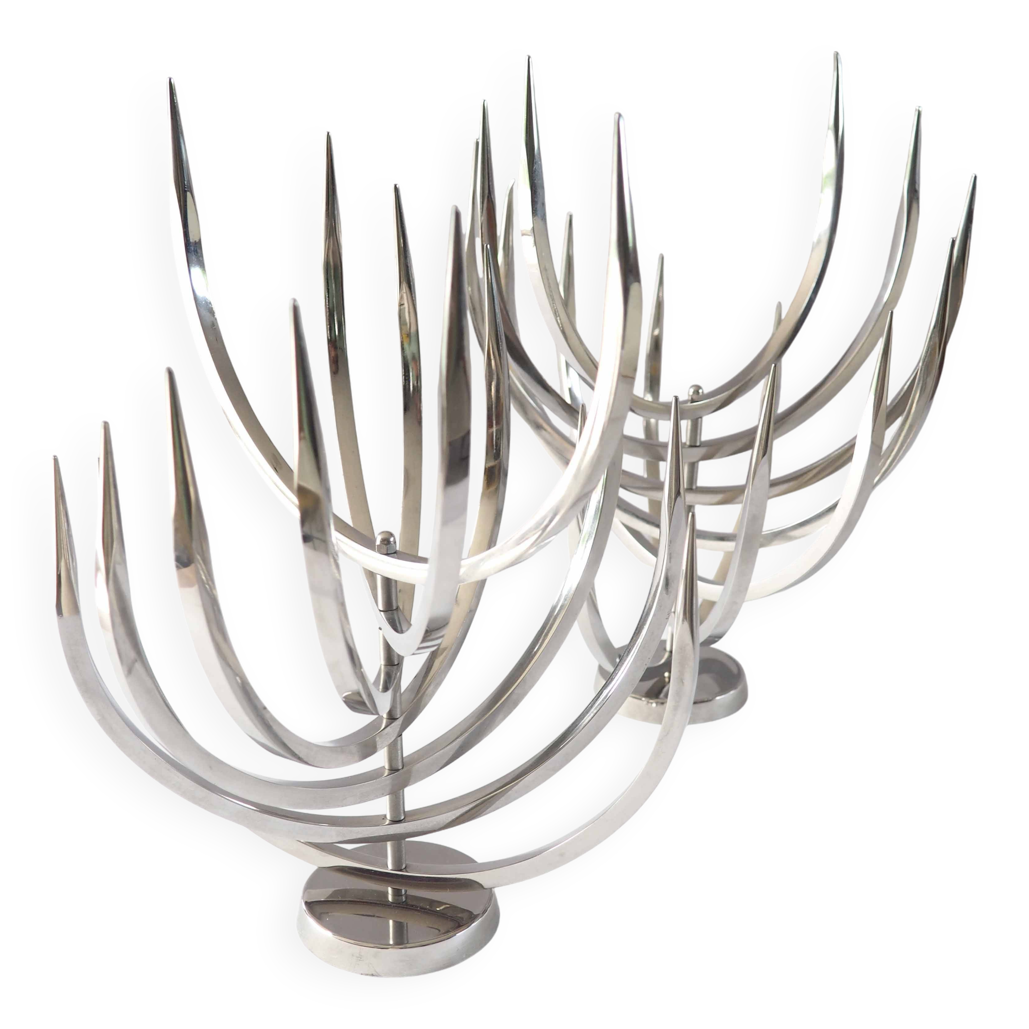 Pair of X Feal candlesticks