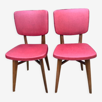 2 chaises skaï 1950s