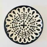 8 assorted black/white dessert plates