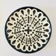 8 assorted black/white dessert plates