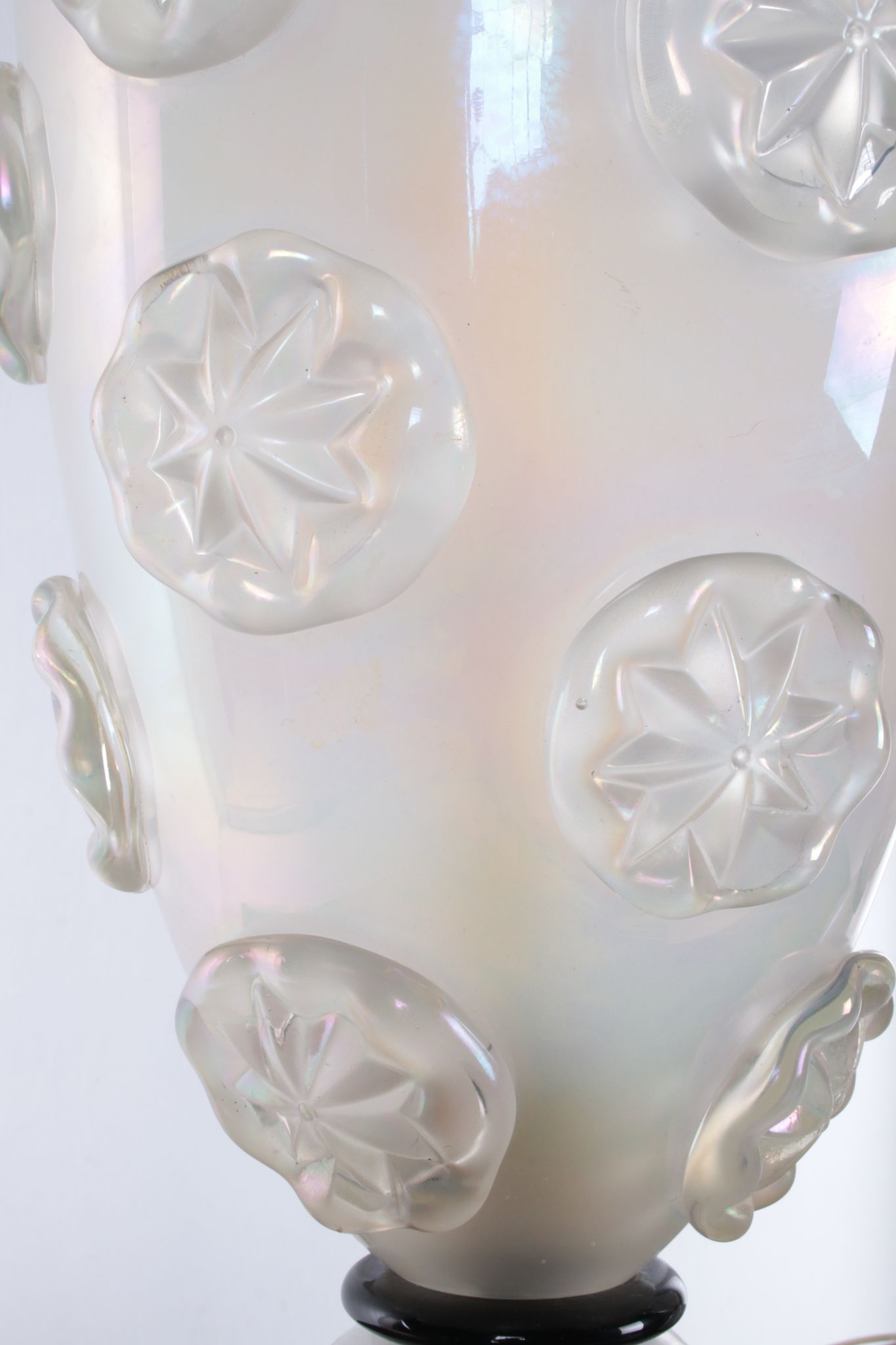 Design set of blown Murano glass table lamps by Barovier & Toso, 1950s
