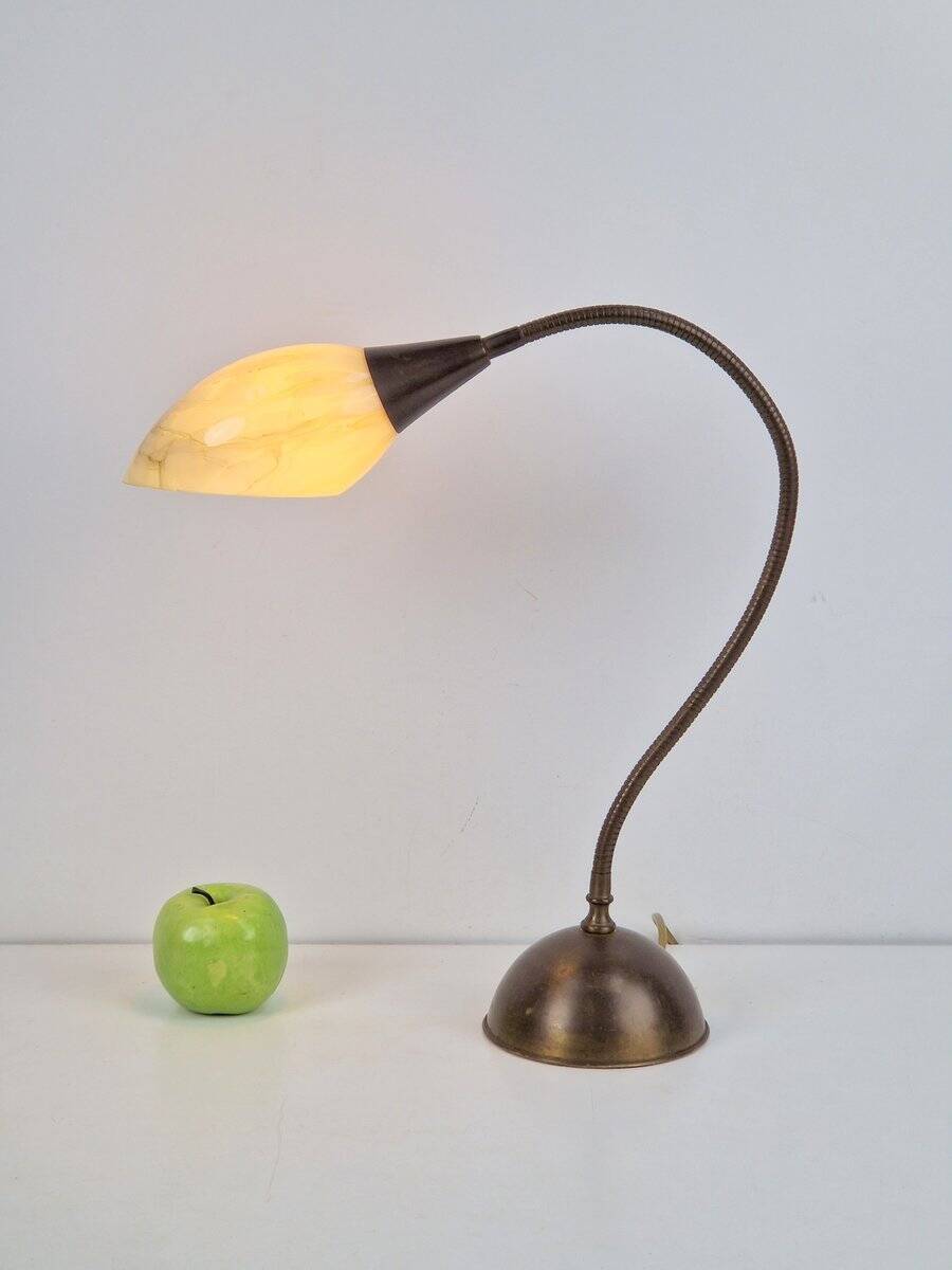 Vintage Art Deco Flex Neck Desk Lamp, 1950s