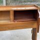 Cozy art deco headboard in lacquered burl wood, 1960s, 195cm