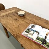 70s pine farmhouse table