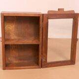 Original polychrome patina Burmese teak wall display