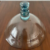 Cloche à plat en verre bleuté
