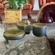 Yellow Murano glass smoking set, VeArt, Italy 1970