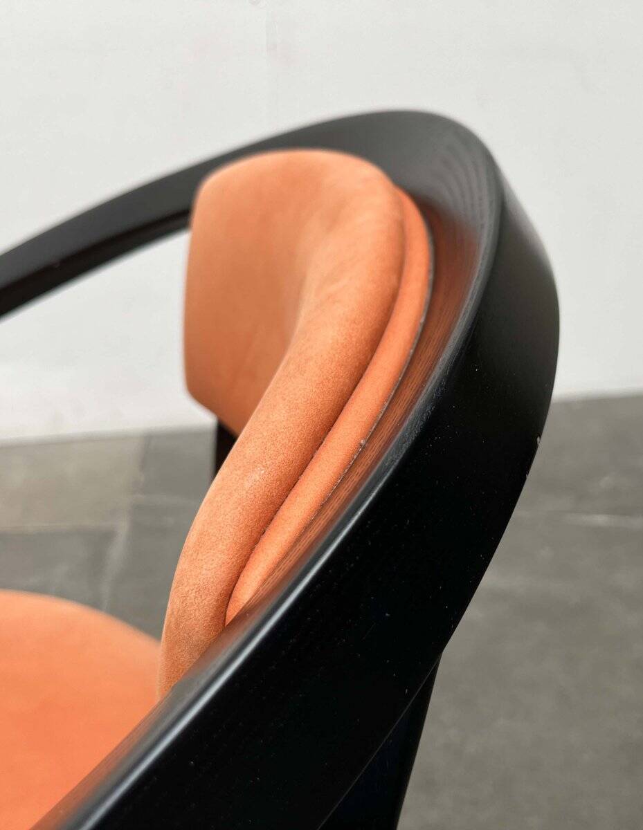 Postmodern German Chair Model Nostro in Leather by Andreas Weber for Rosenthal Einrichtung, 1980s