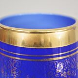 Hand-decorated glass vase