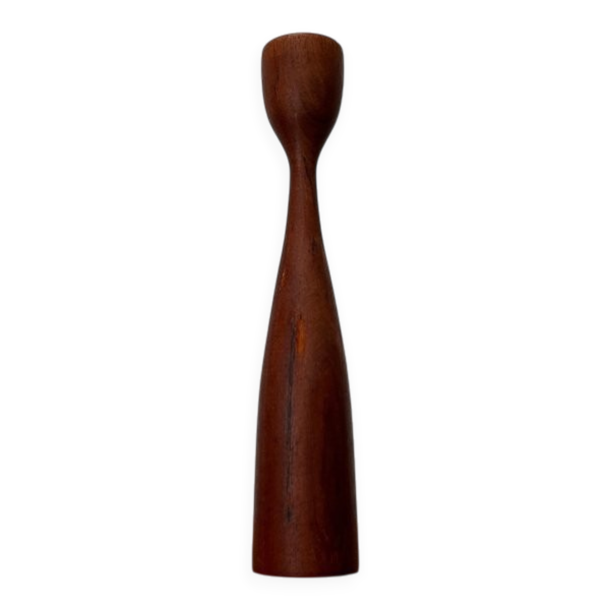 Mid-Century Danish Teak Tulip Candle Holder, 1960s
