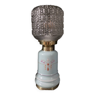 Ceramic and diamond glass table lamp